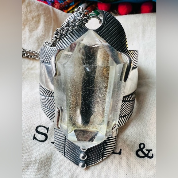 SOLD Spell And The Gypsy Thunderstruck Crystal Cuff in Silver - Picture 3 of 12